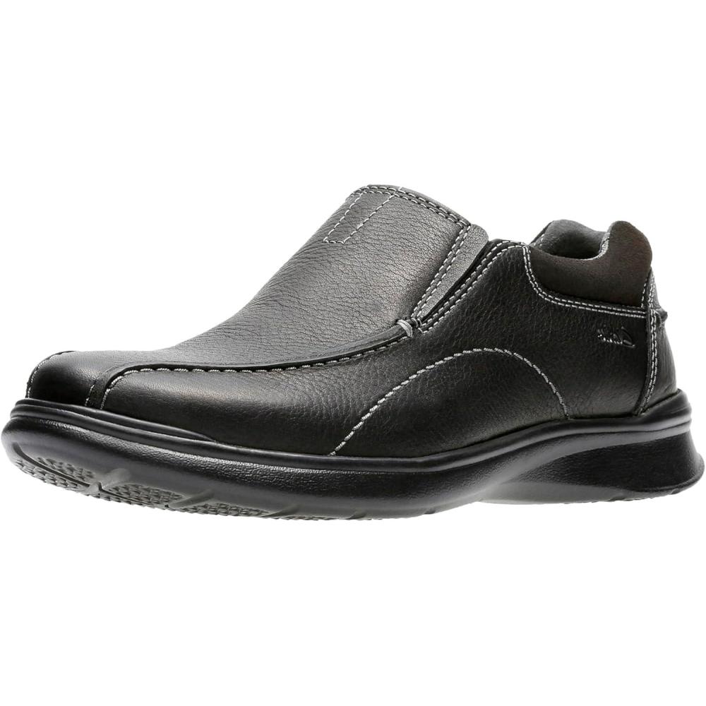 imageClarks Mens Cotrell Step SlipOn LoafersBlack Oily
