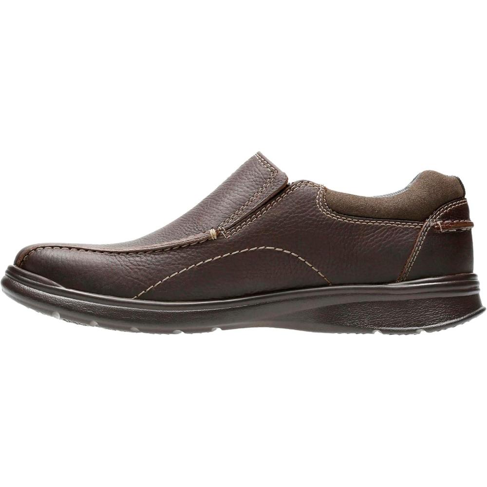 imageClarks Mens Cotrell Step SlipOn LoafersBraun Brown Oily Leather