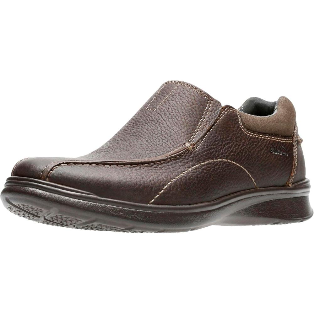 imageClarks Mens Cotrell Step SlipOn LoafersBrown Oily Leather