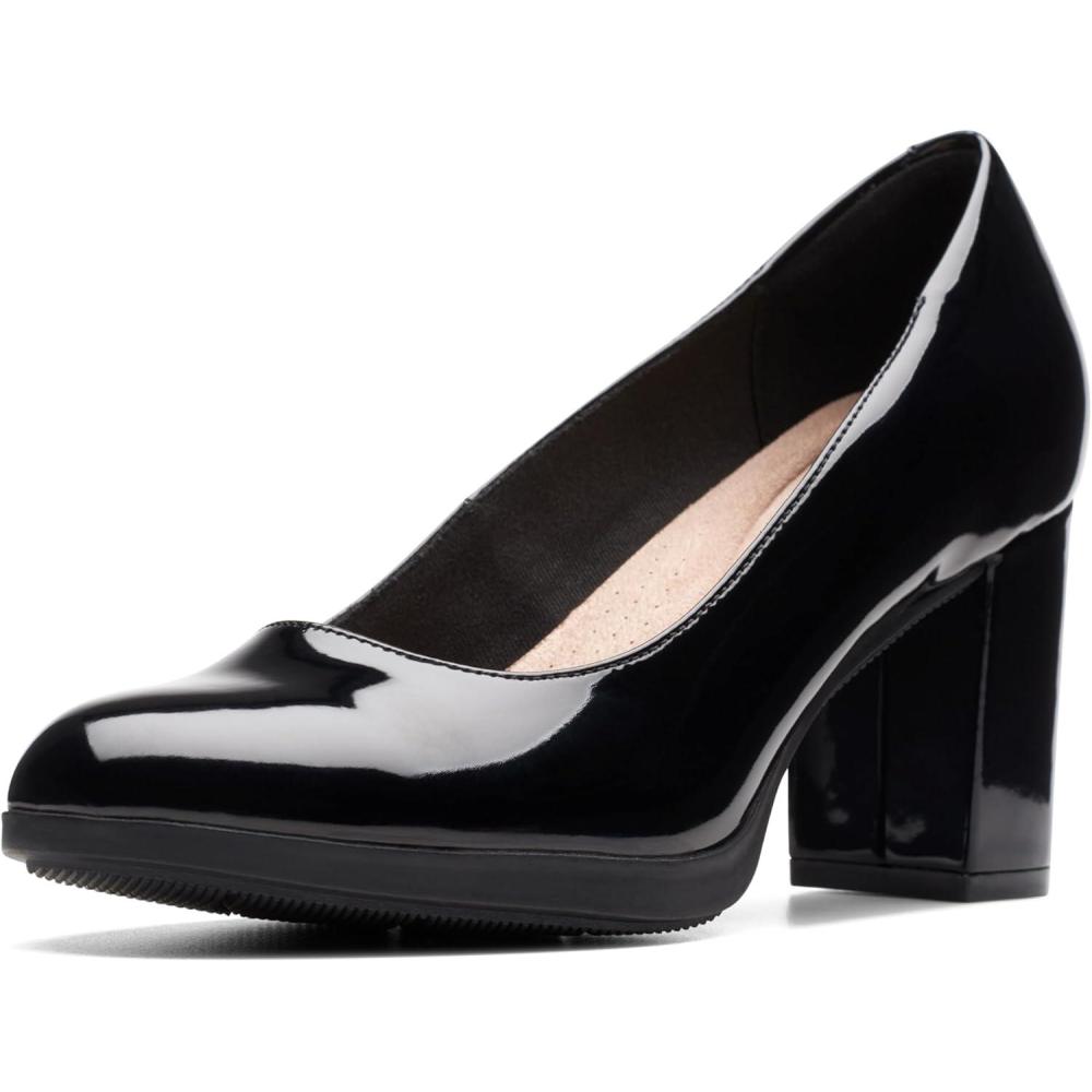 imageClarks Womens Bayla SkipBlack Patent Synthetic