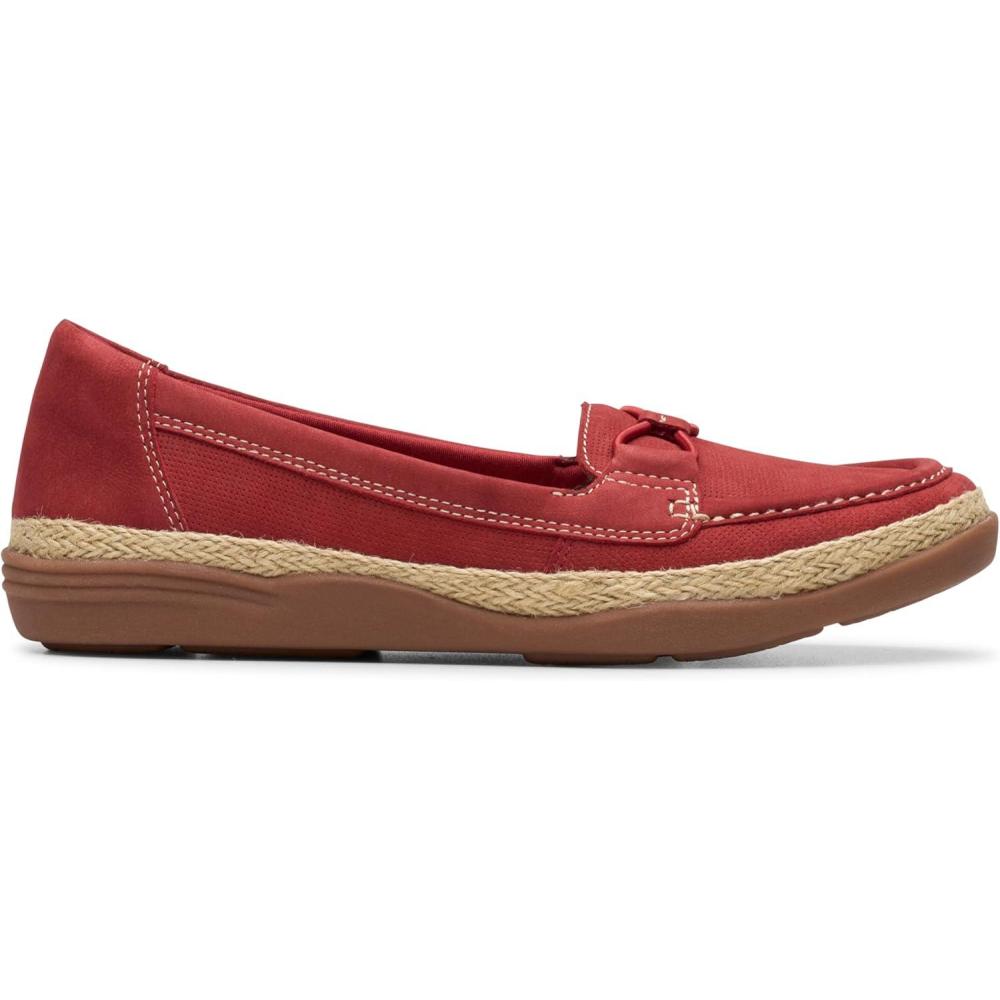 imageClarks Womens Elaina MillyRed Nubuck