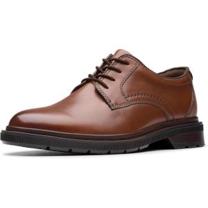 Clarks Men’s Burchill Derby(Dark Tan Leather)