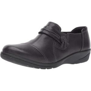 Clarks Women’s Cheyn Madi Pull-On Loafers(Blk Smooth)