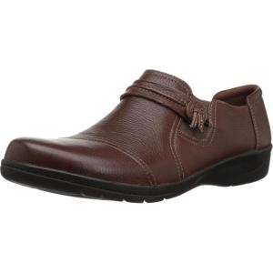Clarks Women’s Cheyn Madi Pull-On Loafers(Tan Tumbled Leather)