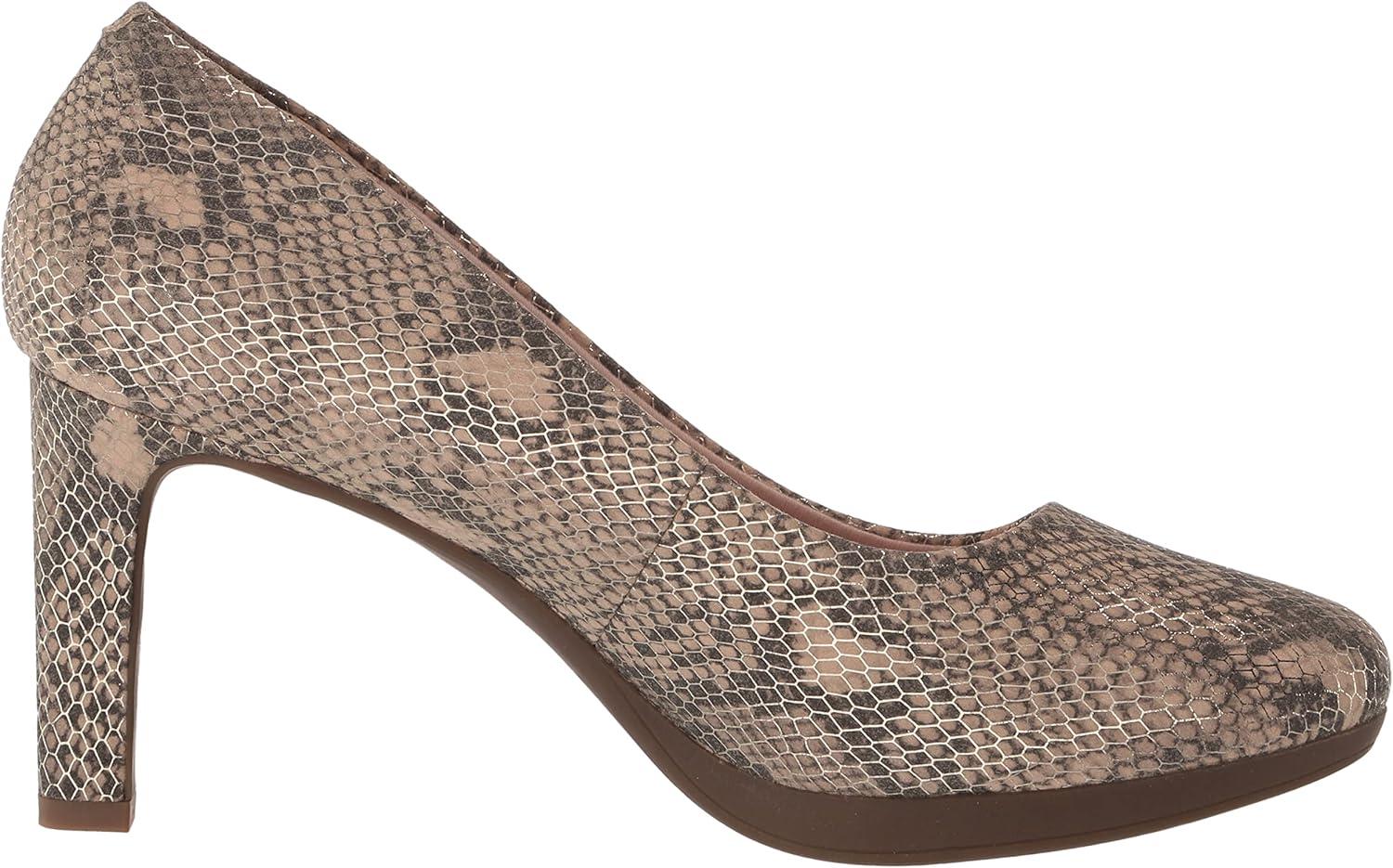 imageClarks Womens Ambyr Joy PumpsBeige Metallic Textile