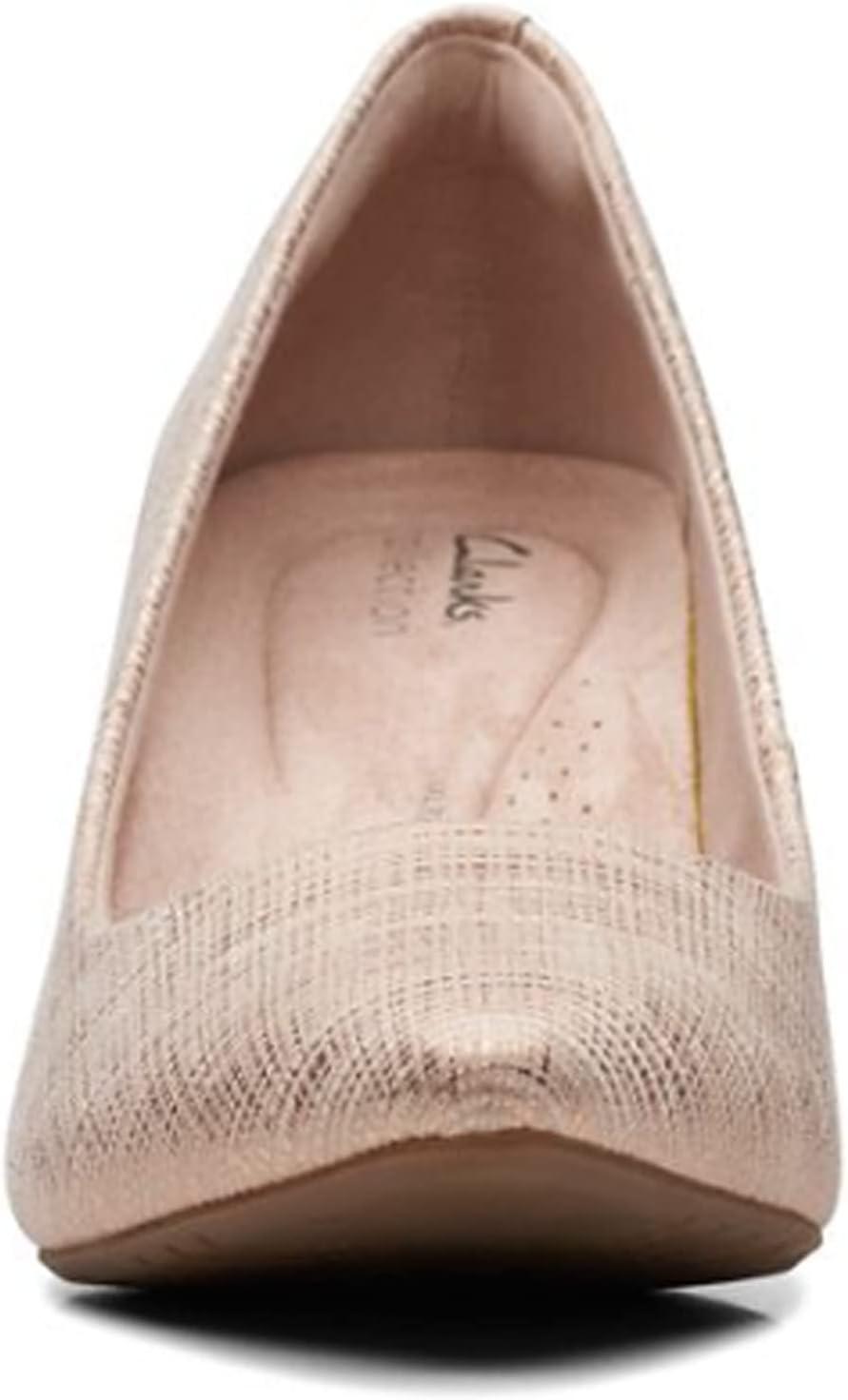 imageClarks Womens Kataleyna Gem PumpsSand Metallic Textile