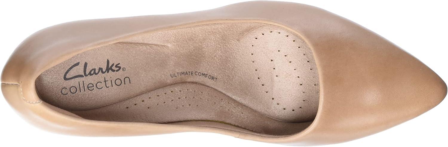 imageClarks Womens Kataleyna Gem PumpsWarm Beige Lea
