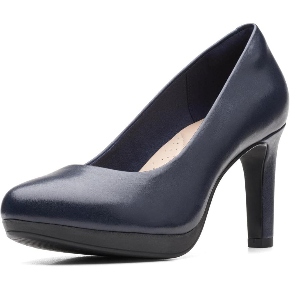 imageClarks Womens Ambyr Joy PumpsNavy Leather