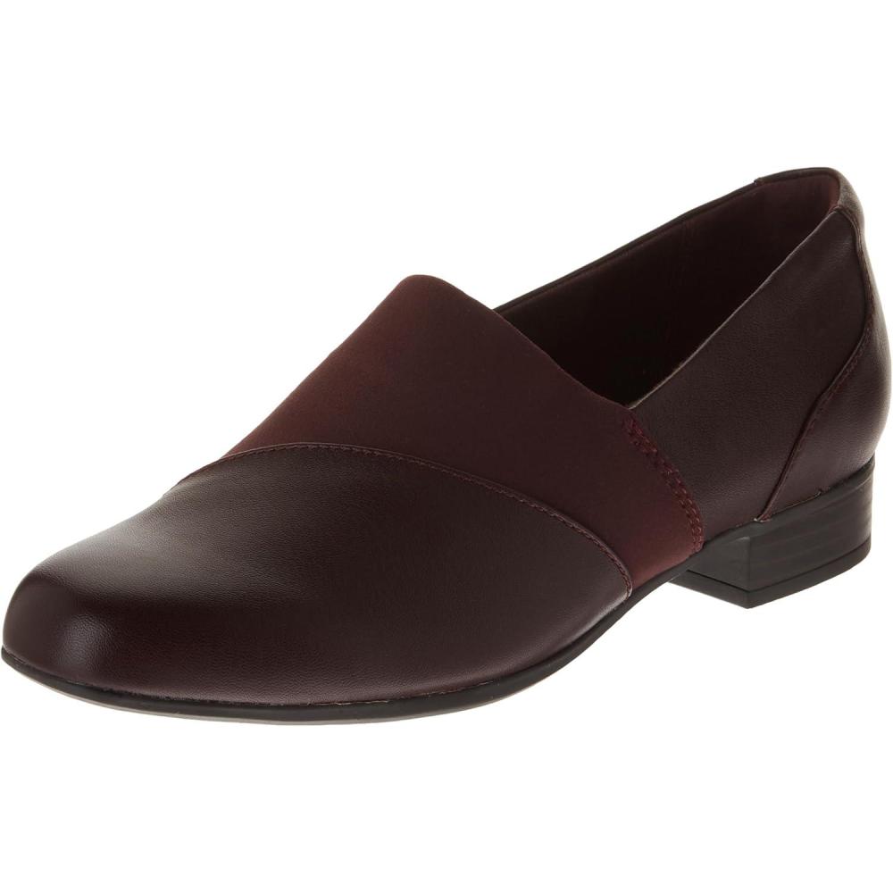 imageClarks Womens Juliet Gem LoafersBurgundy Leather