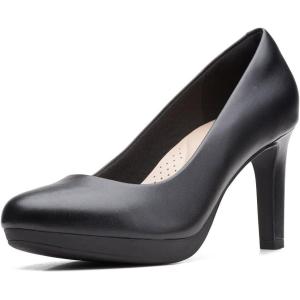 Clarks Women’s Ambyr Joy Pumps(Black Leather)