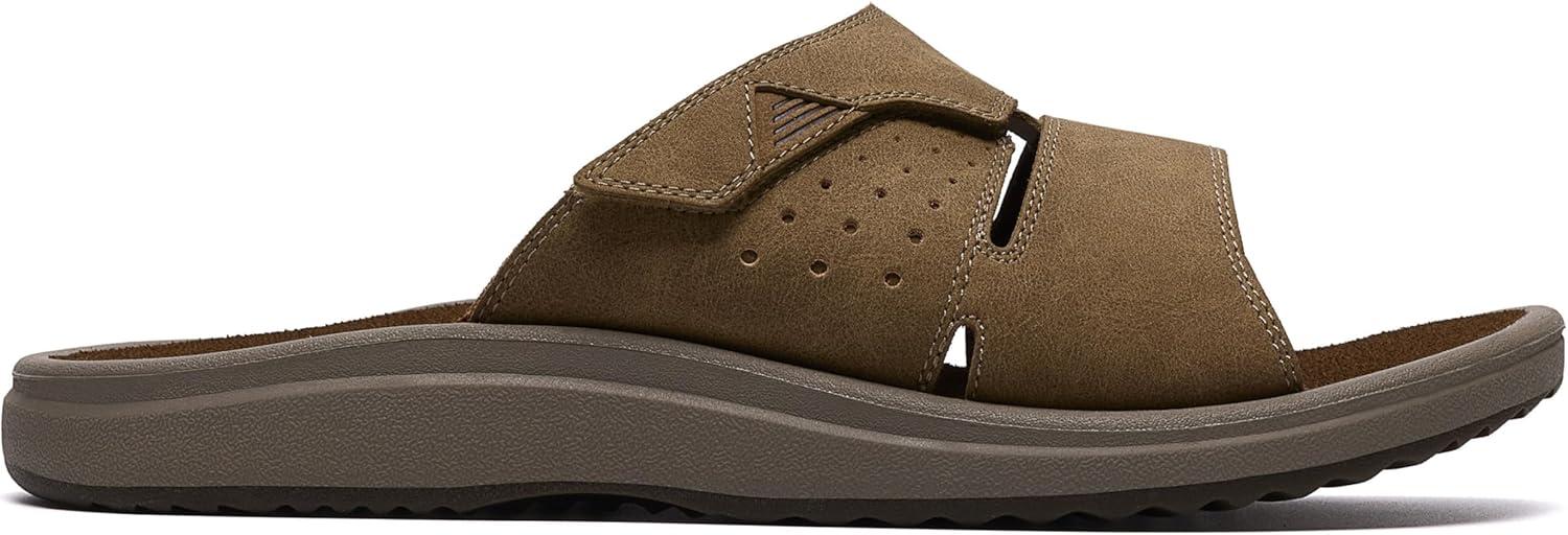 imageClarks Mens Breeze Slide SandalSand Synthetic