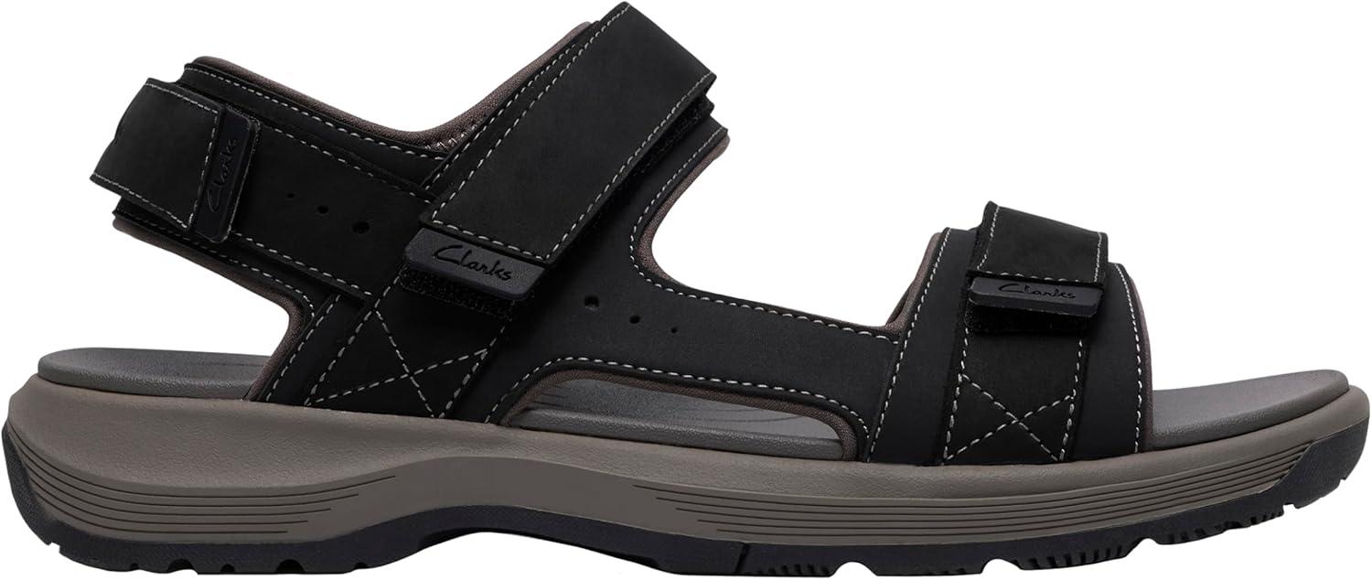 imageClarks Mens Guideview Trek Sport SandalBlack Leather
