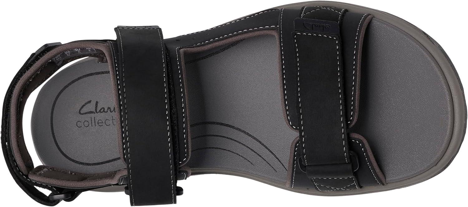 imageClarks Mens Guideview Trek Sport SandalBlack Leather