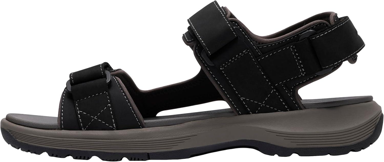 imageClarks Mens Guideview Trek Sport SandalBlack Leather