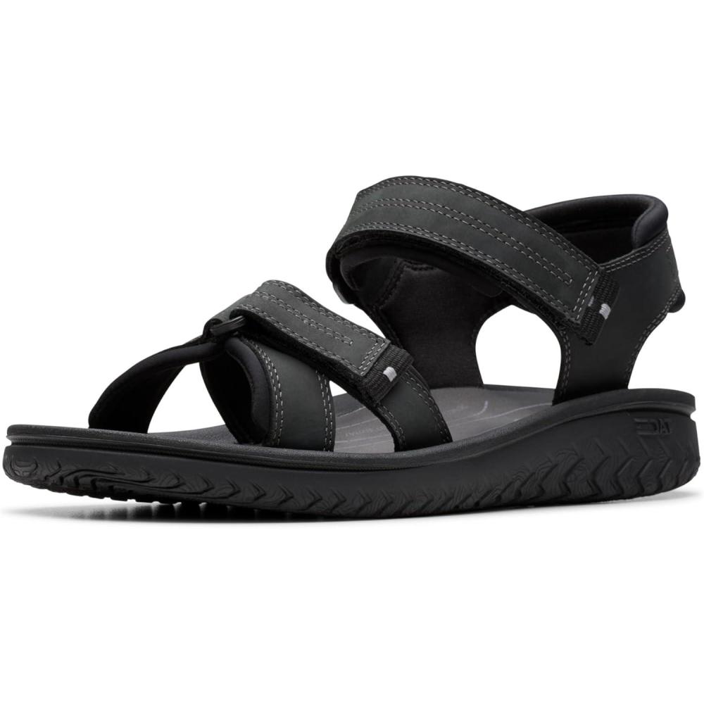 imageClarks Mens Wesley ShoreBlack Leather