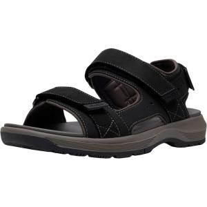 Clarks Men’s Guideview Trek Sport Sandal(Black Leather)