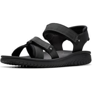 Clarks Men’s Wesley Shore(Black Leather)