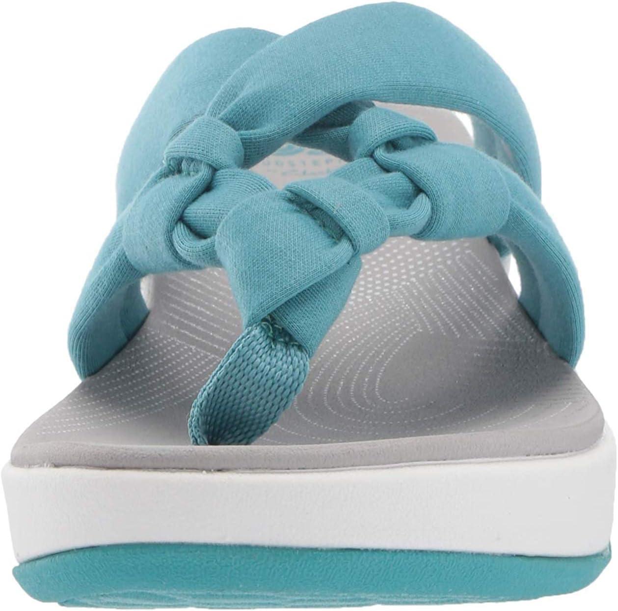 imageClarks Womens Arla Kaylie FlipFlopAqua Solid Textile