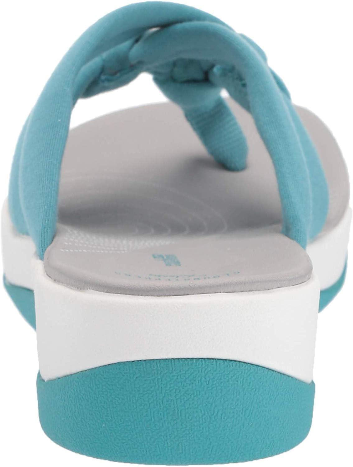 imageClarks Womens Arla Kaylie FlipFlopAqua Solid Textile