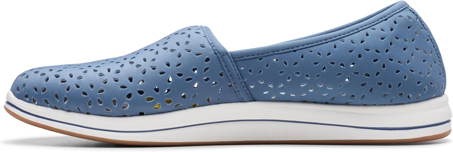 imageClarks Womens Breeze Emily LoafersBlue Textile