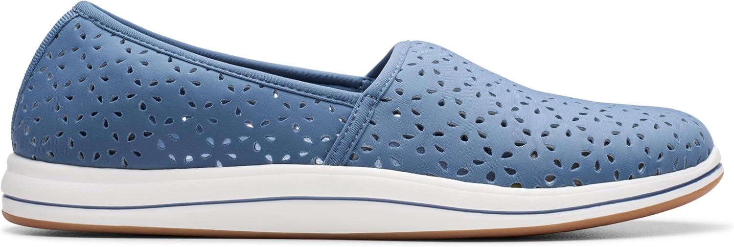 imageClarks Womens Breeze Emily LoafersBlue Textile