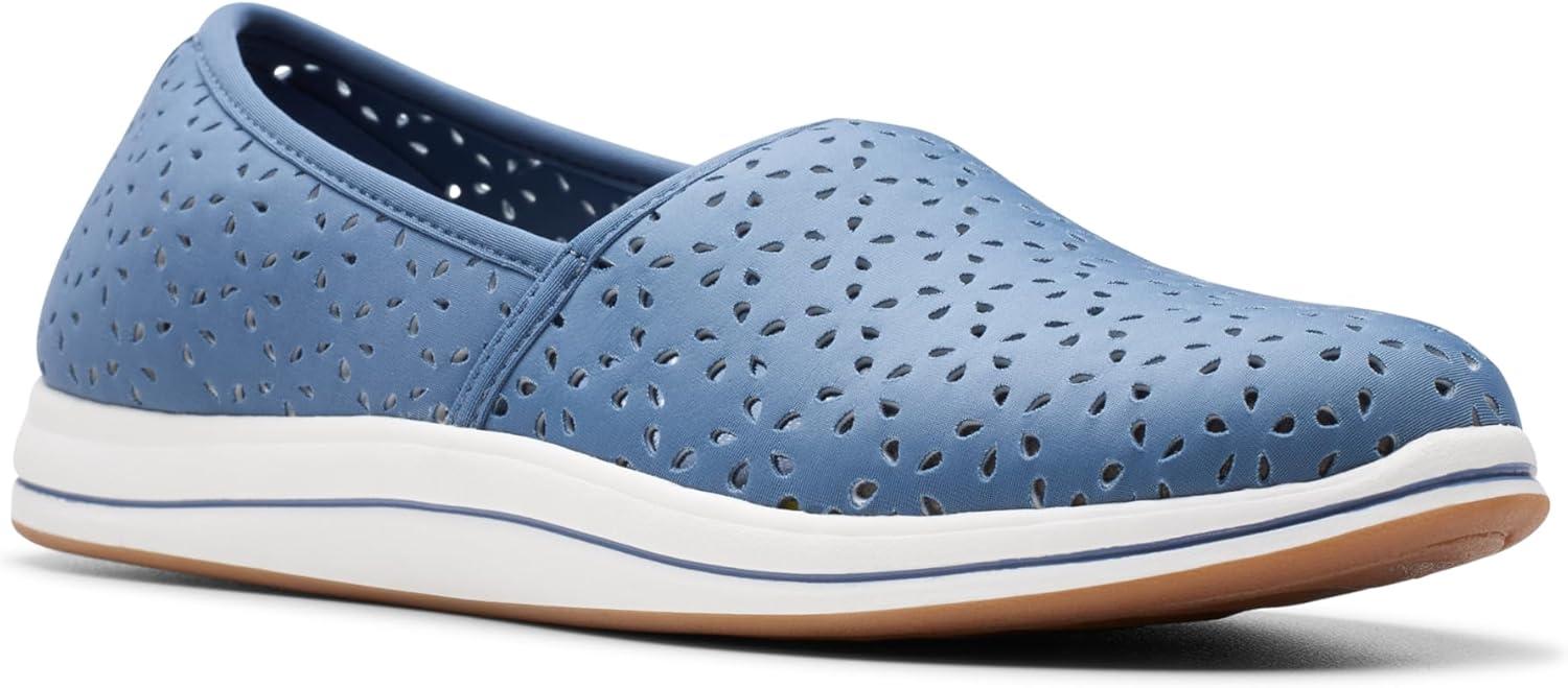 imageClarks Womens Breeze Emily LoafersBlue Textile