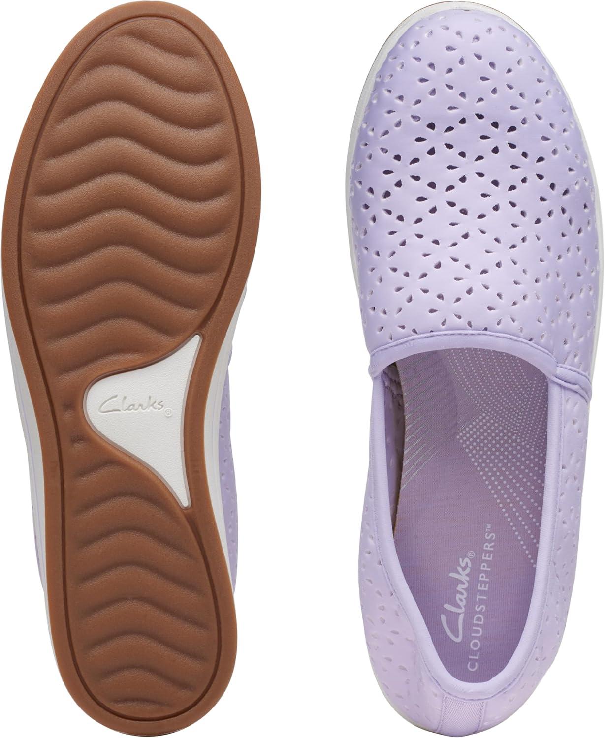 imageClarks Womens Breeze Emily LoafersLilac Synthetic