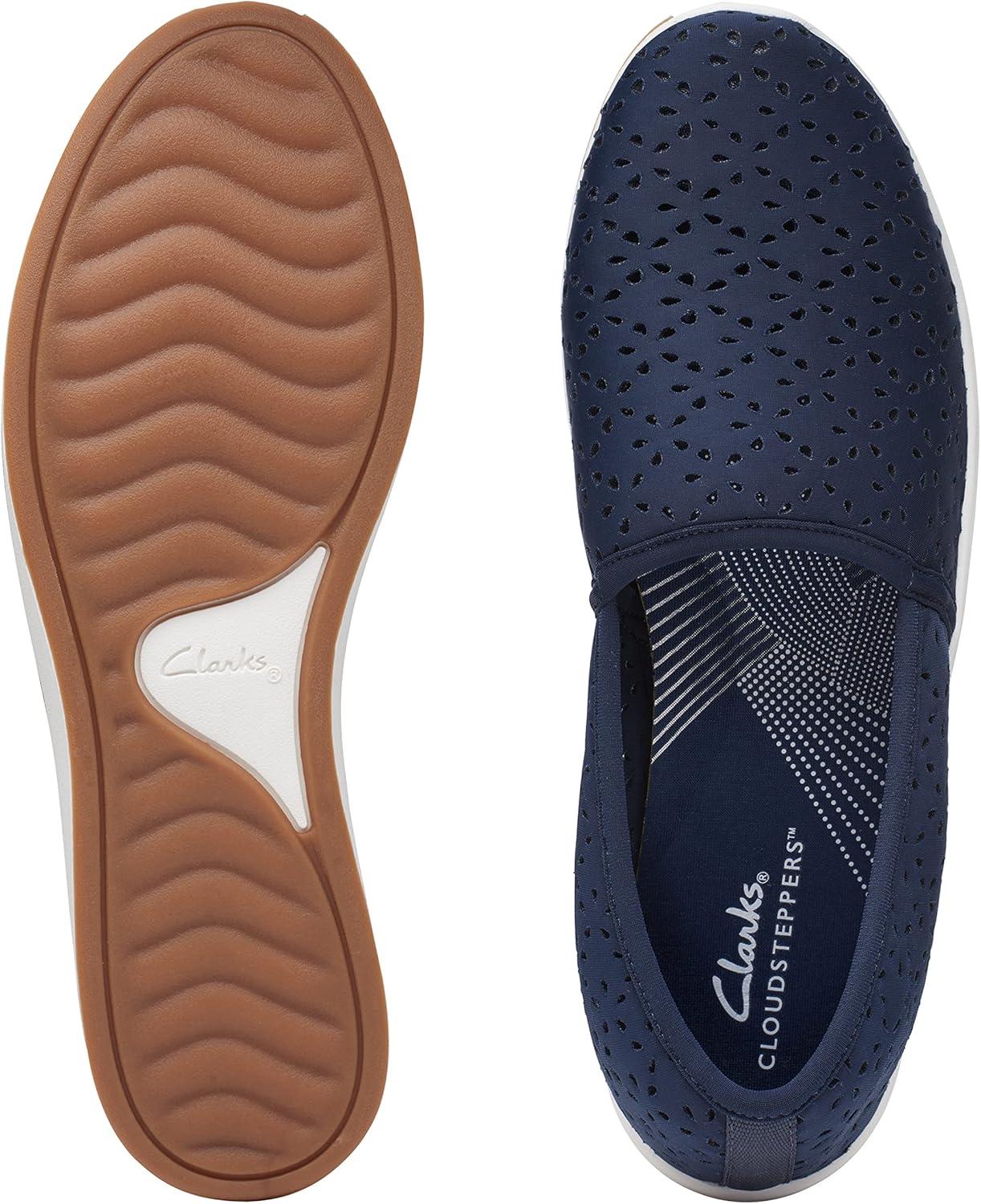 imageClarks Womens Breeze Emily LoafersNavy Synthetic