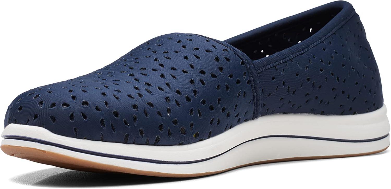 imageClarks Womens Breeze Emily LoafersNavy Synthetic