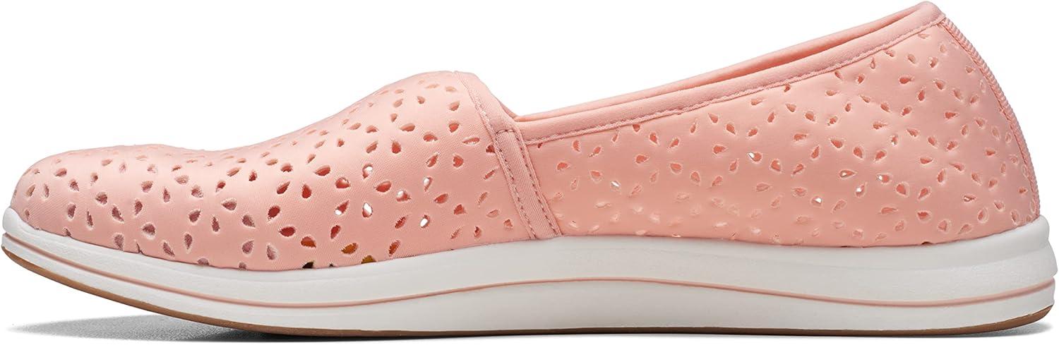imageClarks Womens Breeze Emily LoafersPeach Synthetic