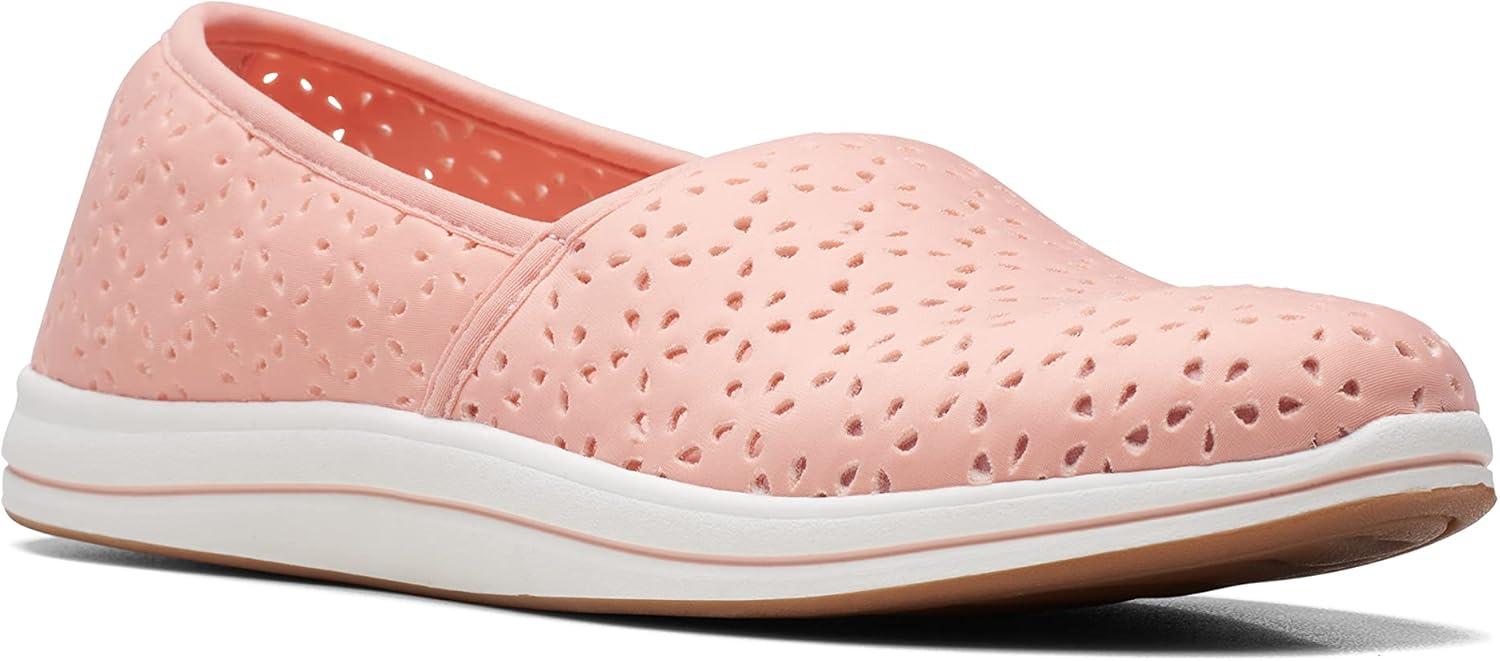 imageClarks Womens Breeze Emily LoafersPeach Synthetic