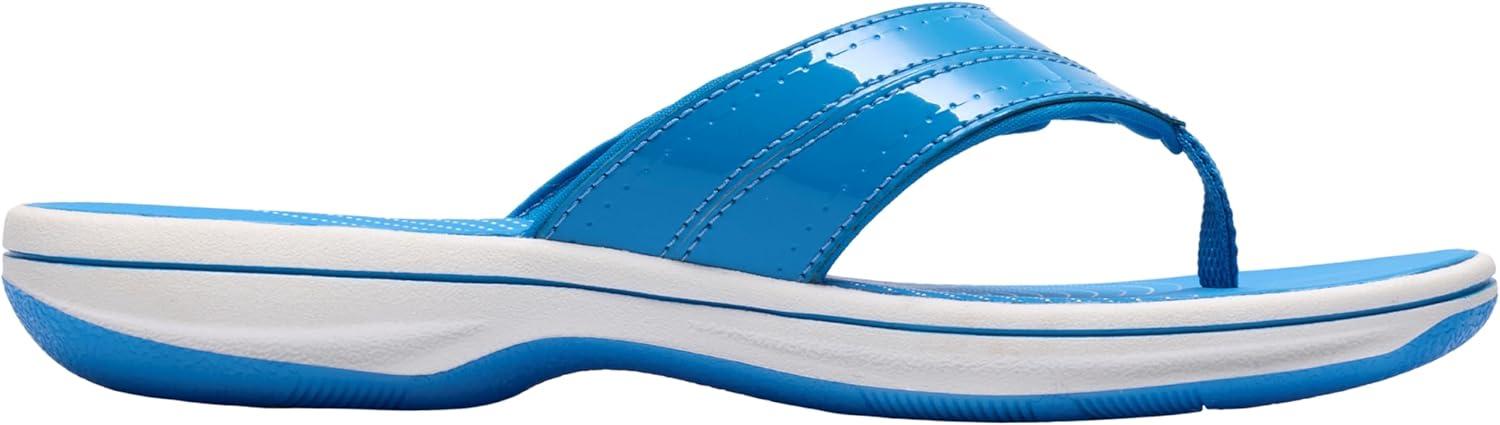 imageClarks Womens Breeze Reyna Cloudsteppers FlipFlopBright Blue