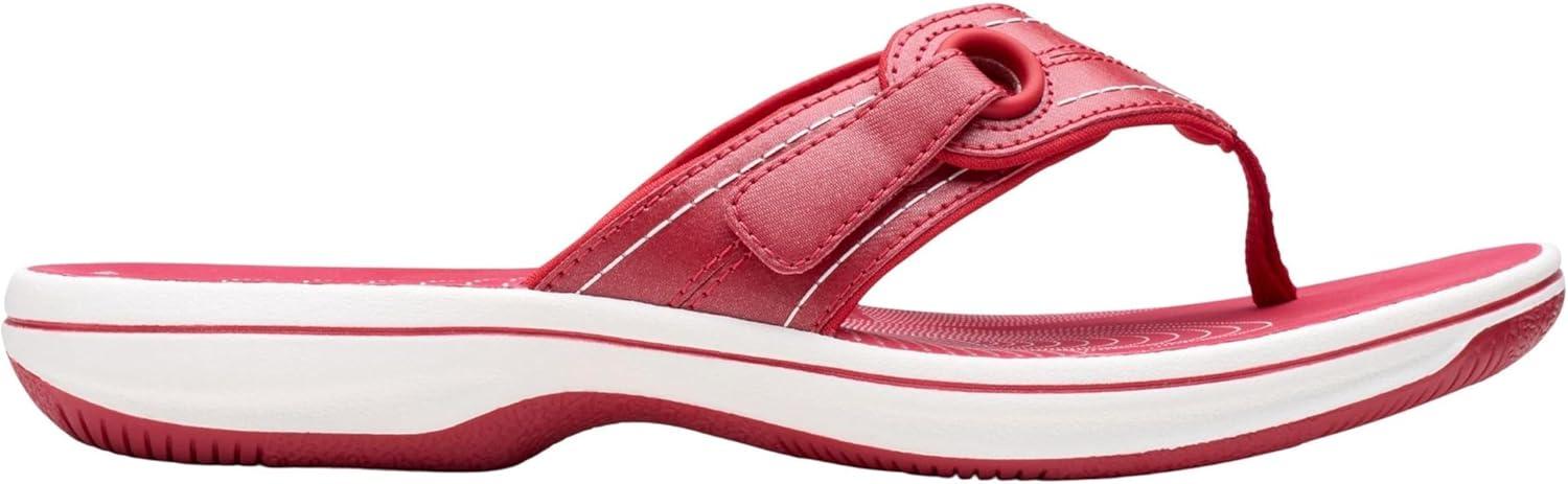 imageClarks Womens Breeze Reyna Cloudsteppers FlipFlopCherry Synthetic