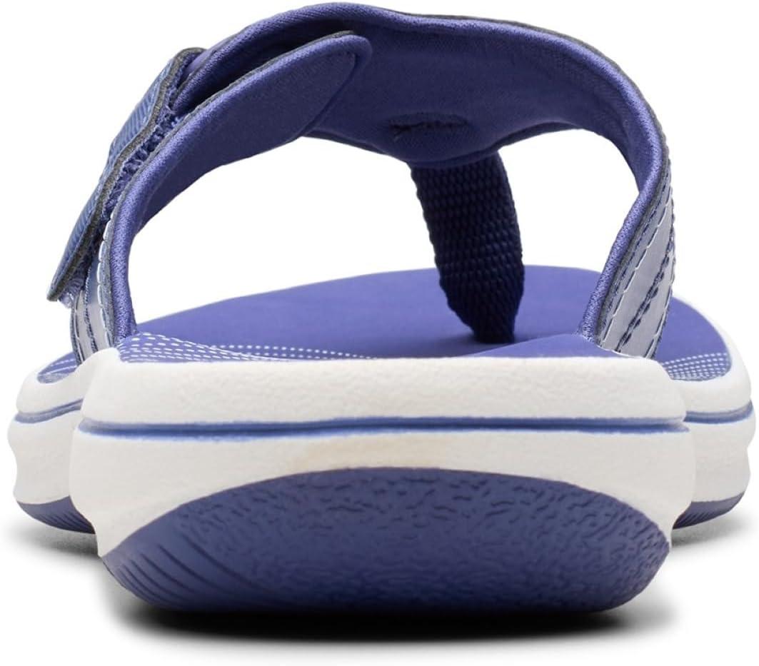 imageClarks Womens Breeze Reyna Cloudsteppers FlipFlopCobalt Synthetic