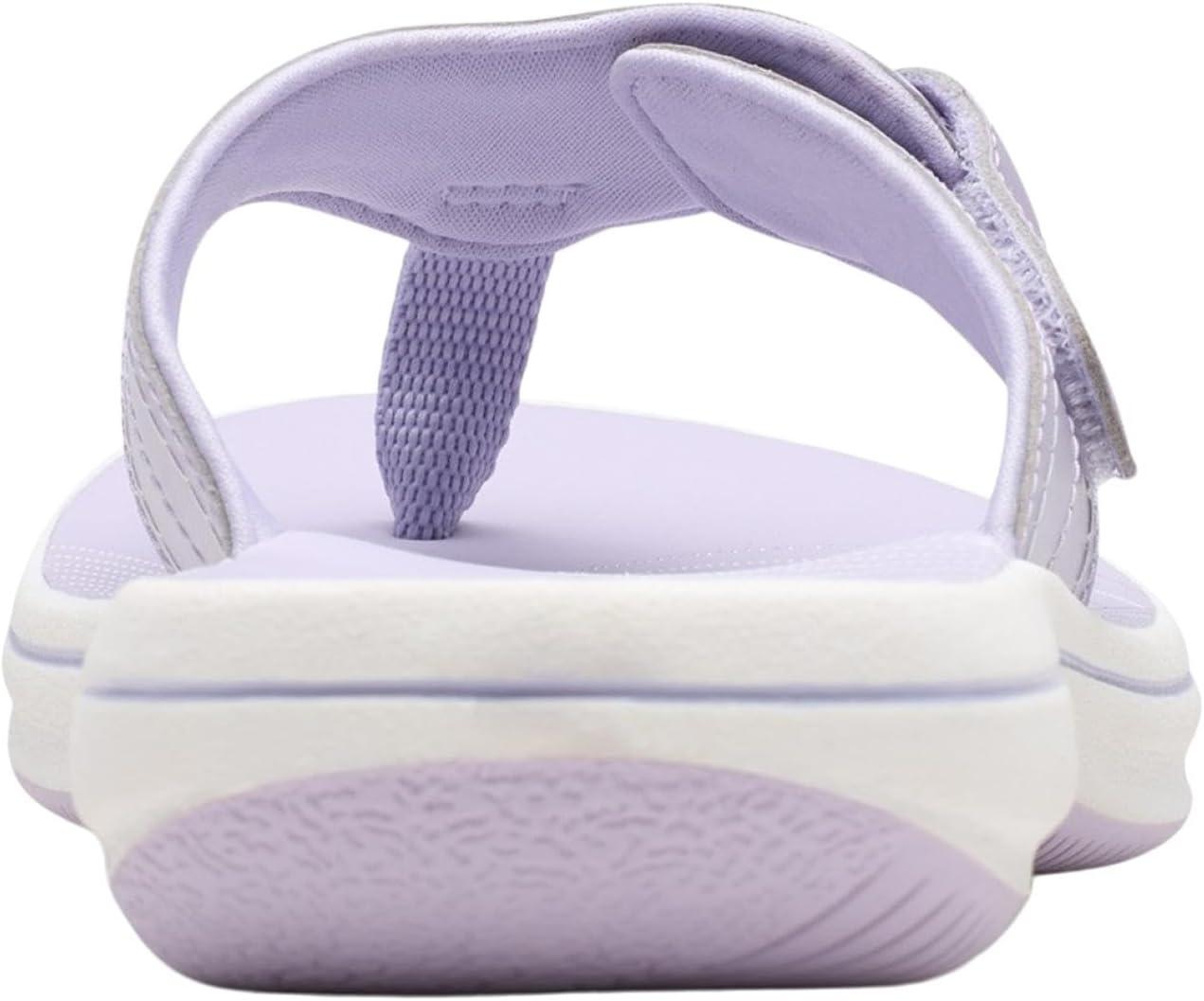 imageClarks Womens Breeze Reyna Cloudsteppers FlipFlopLavender Synthetic