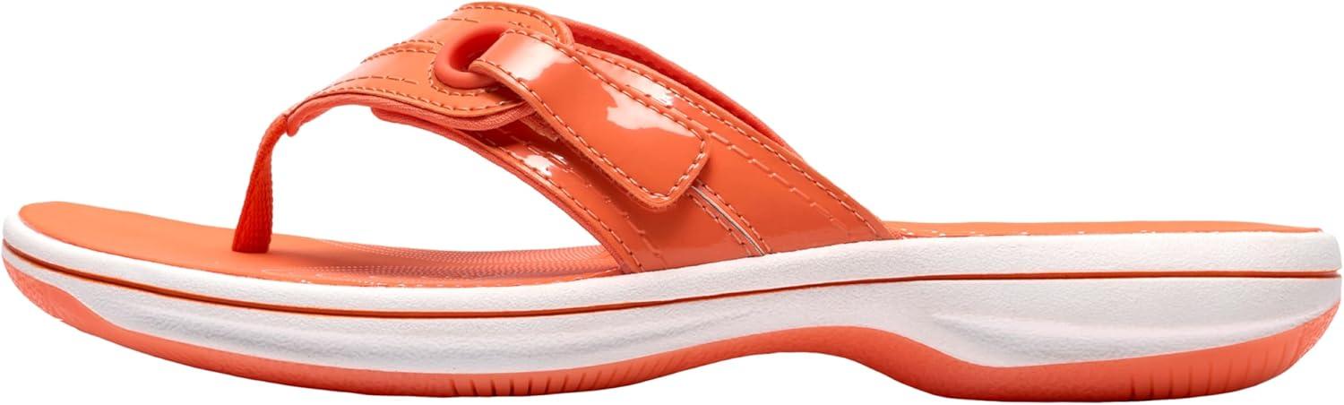 imageClarks Womens Breeze Reyna Cloudsteppers FlipFlopOrange