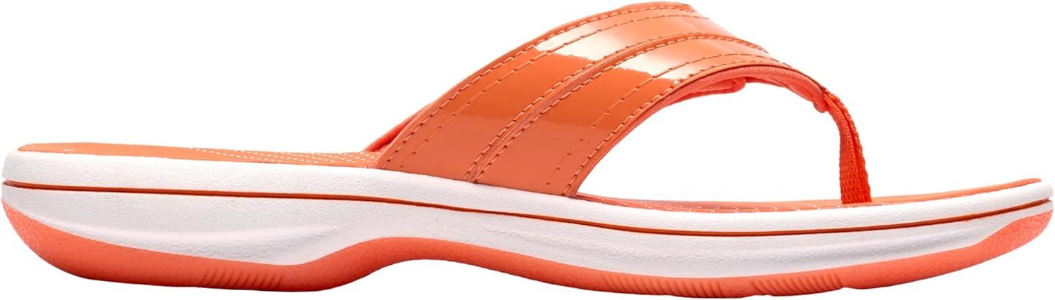 imageClarks Womens Breeze Reyna Cloudsteppers FlipFlopOrange