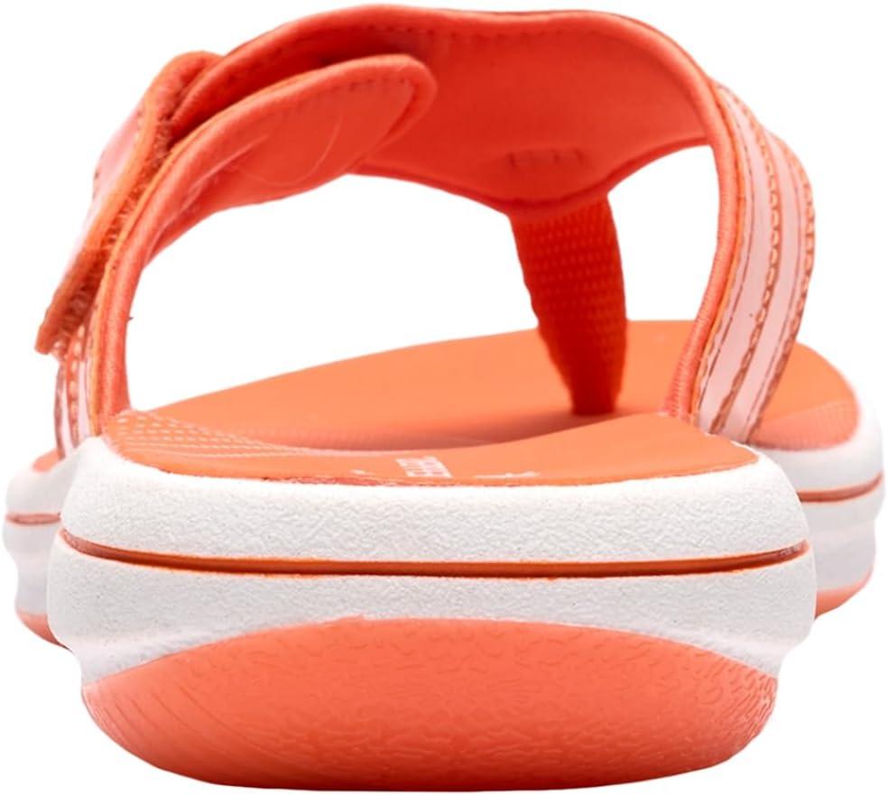 imageClarks Womens Breeze Reyna Cloudsteppers FlipFlopOrange