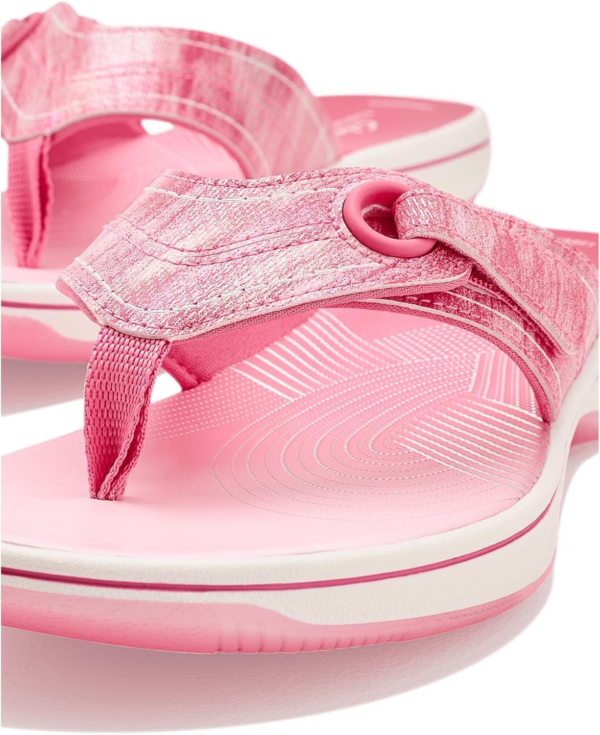 imageClarks Womens Breeze Reyna Cloudsteppers FlipFlopPink Ombre Synthetic