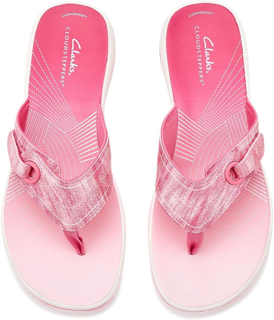 imageClarks Womens Breeze Reyna Cloudsteppers FlipFlopPink Ombre Synthetic