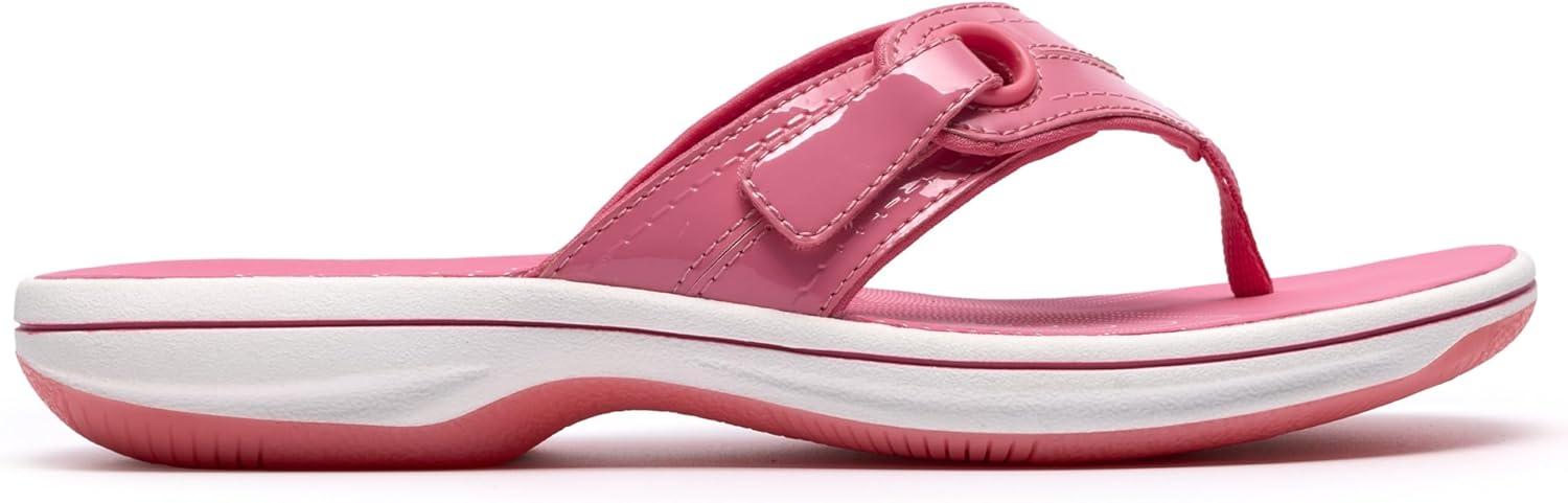imageClarks Womens Breeze Reyna Cloudsteppers FlipFlopPink Synthetic