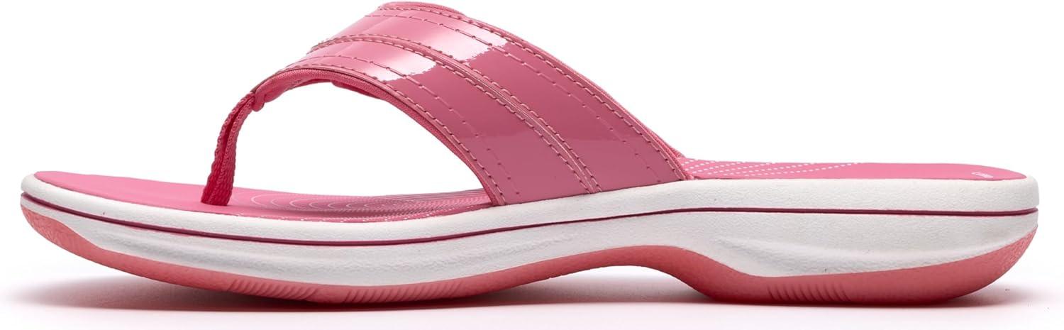imageClarks Womens Breeze Reyna Cloudsteppers FlipFlopPink Synthetic