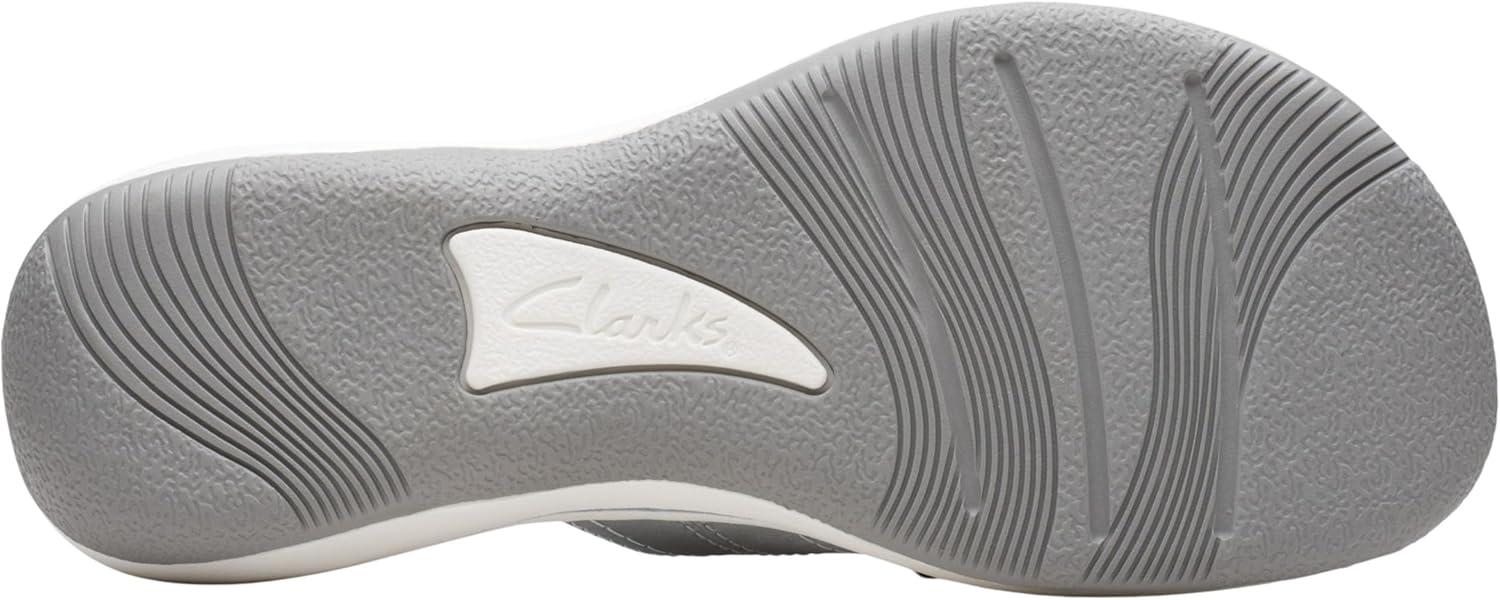 imageClarks Womens Breeze Reyna Cloudsteppers FlipFlopSilver Synthetic