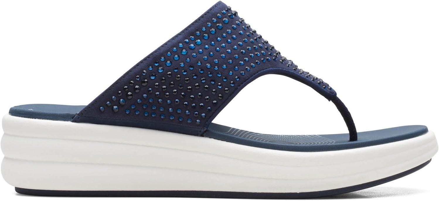 imageClarks Womens Drift Jaunt Wedge SandalBlue