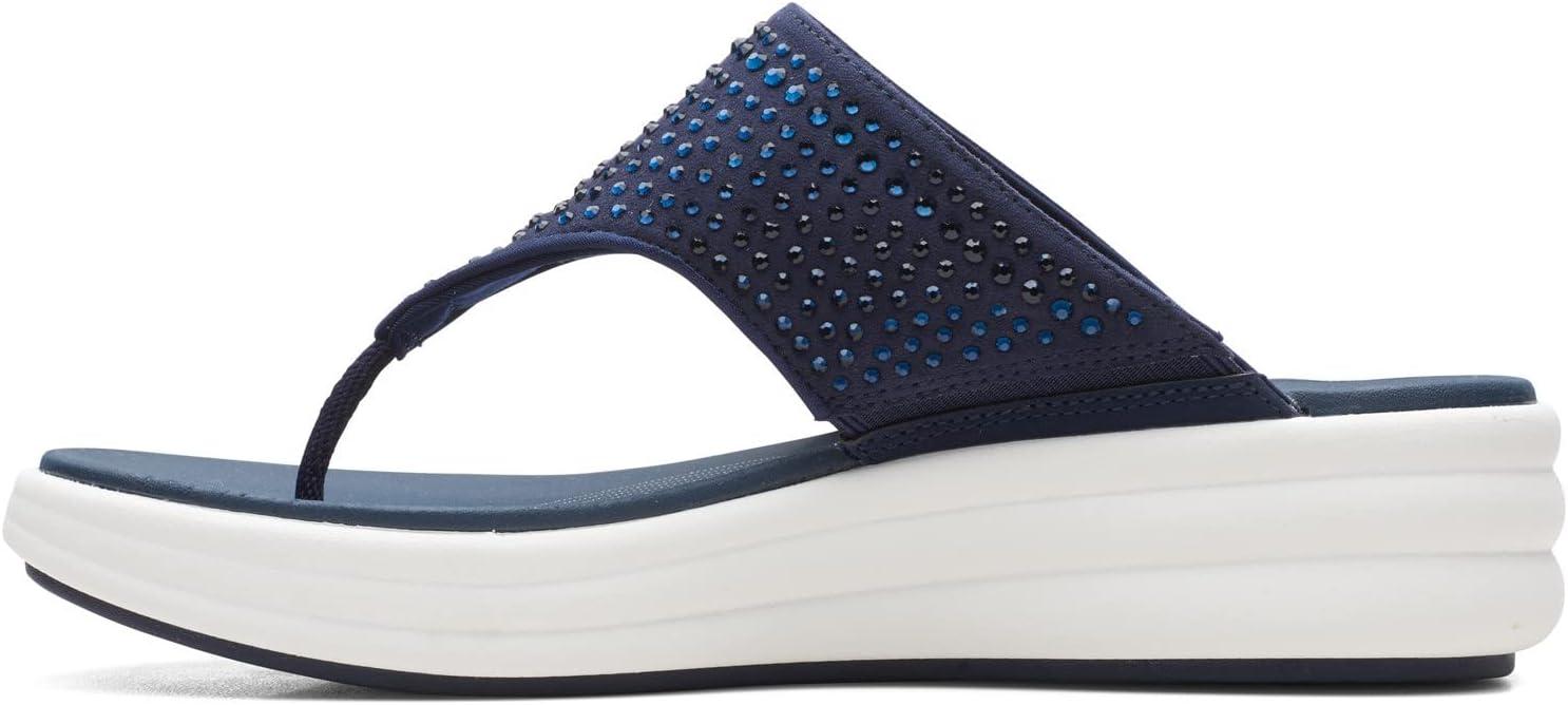 imageClarks Womens Drift Jaunt Wedge SandalBlue