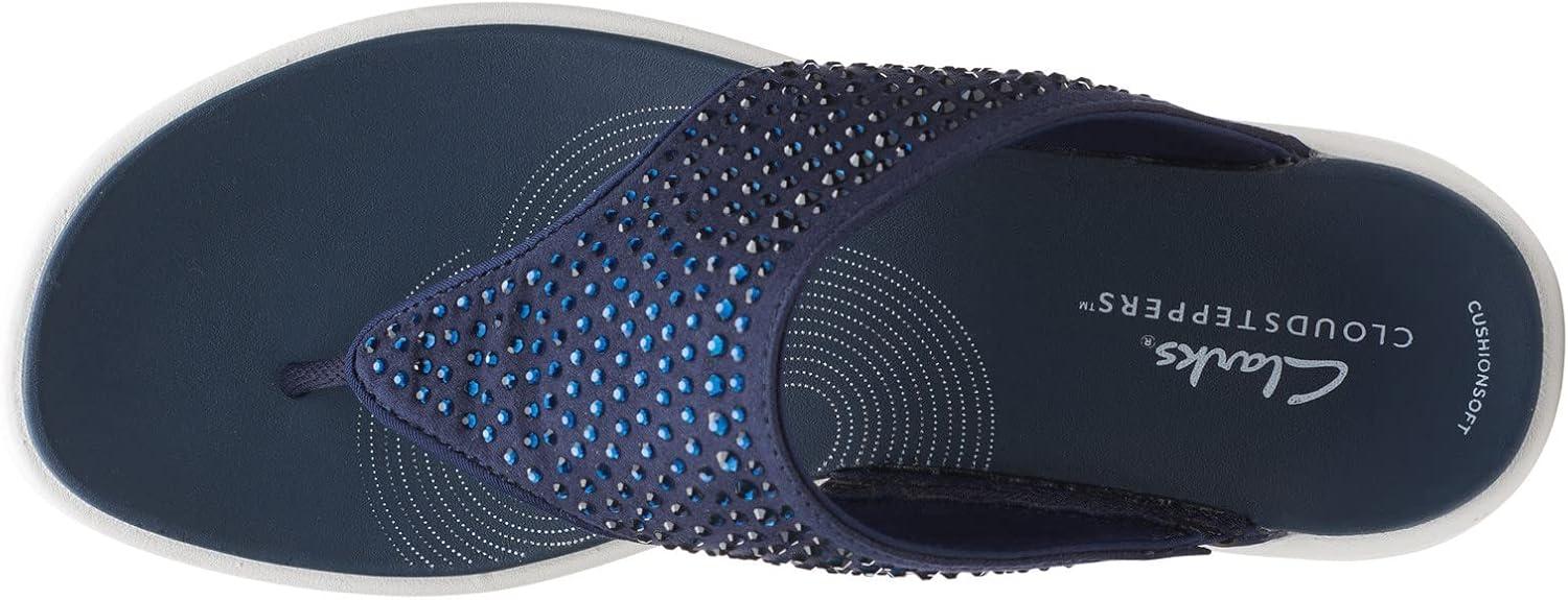 imageClarks Womens Drift Jaunt Wedge SandalBlue
