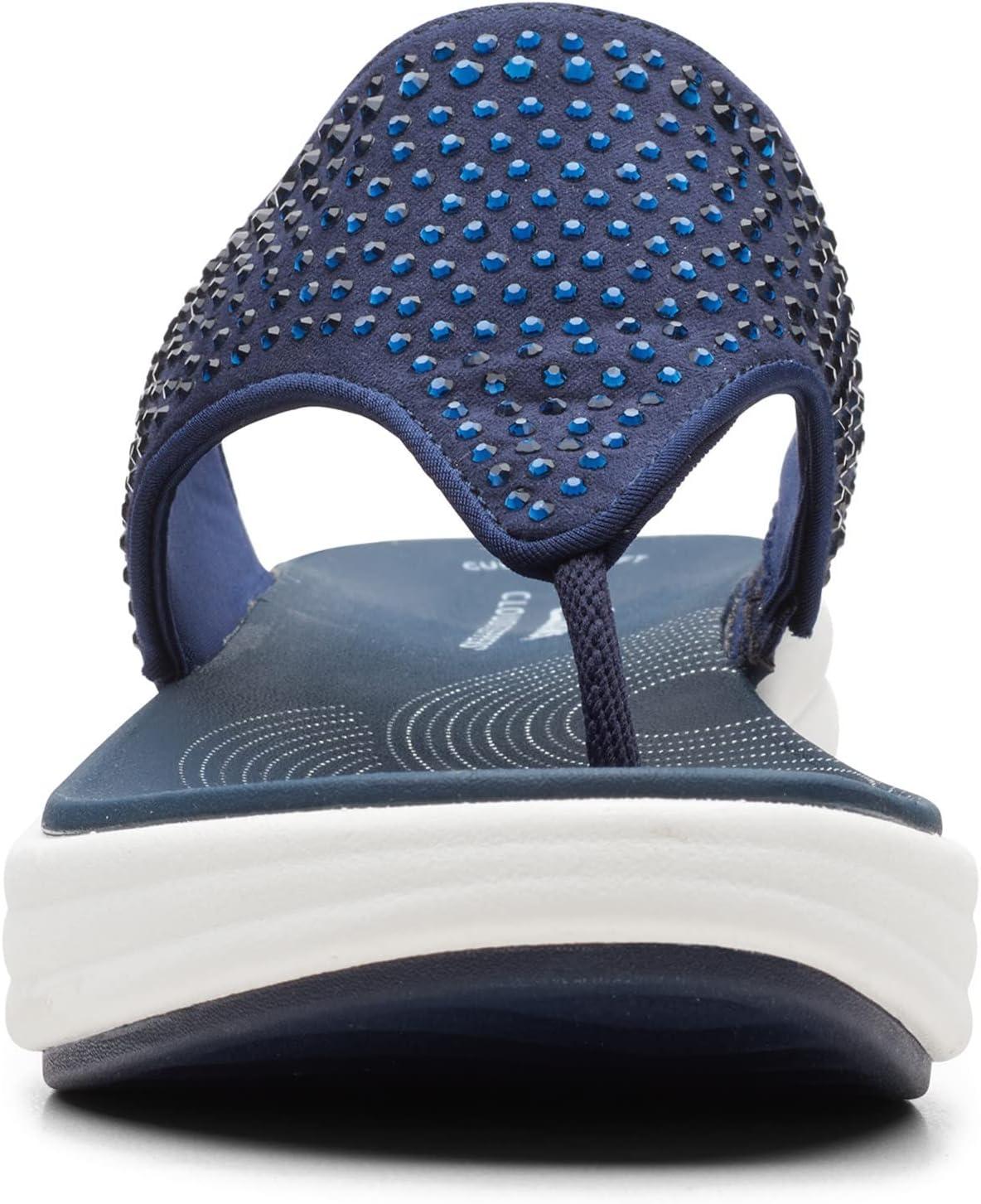 imageClarks Womens Drift Jaunt Wedge SandalBlue