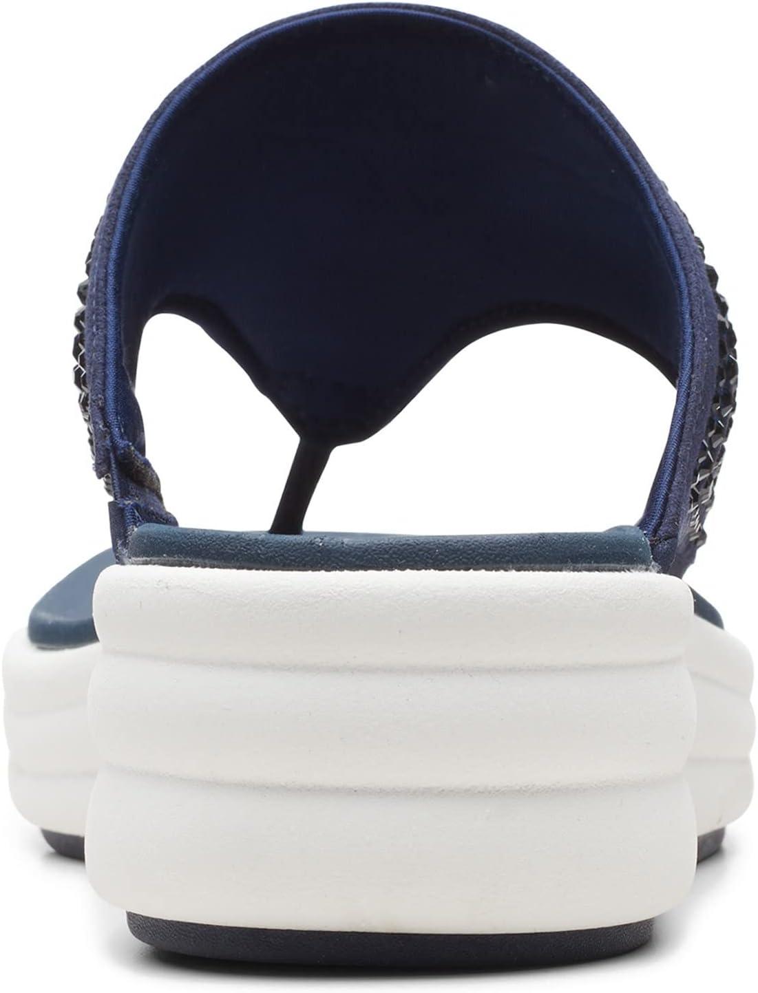 imageClarks Womens Drift Jaunt Wedge SandalBlue
