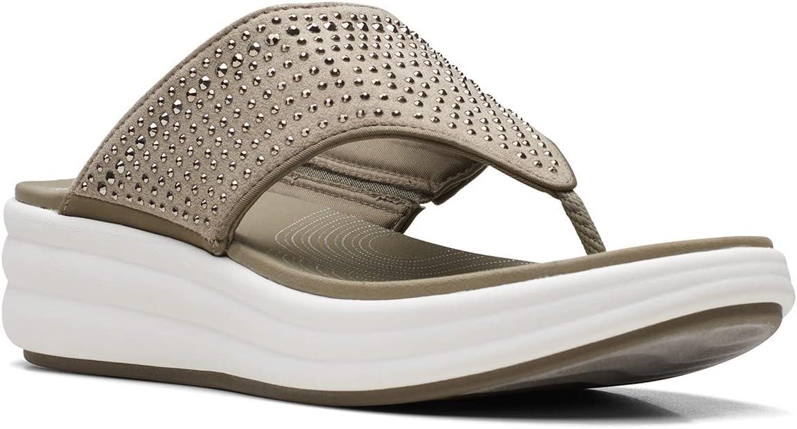 imageClarks Womens Drift Jaunt Wedge SandalOlive