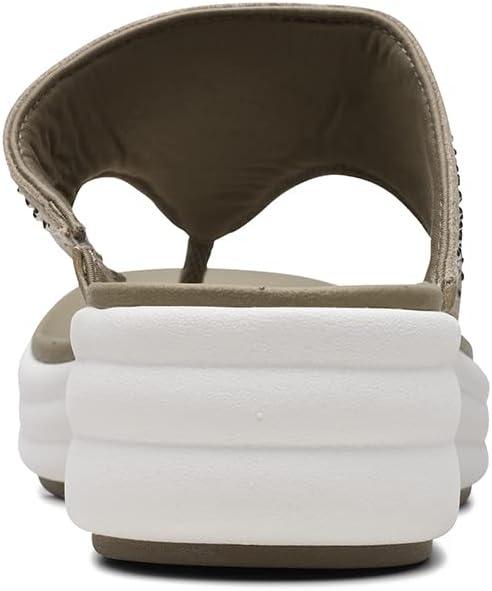 imageClarks Womens Drift Jaunt Wedge SandalOlive